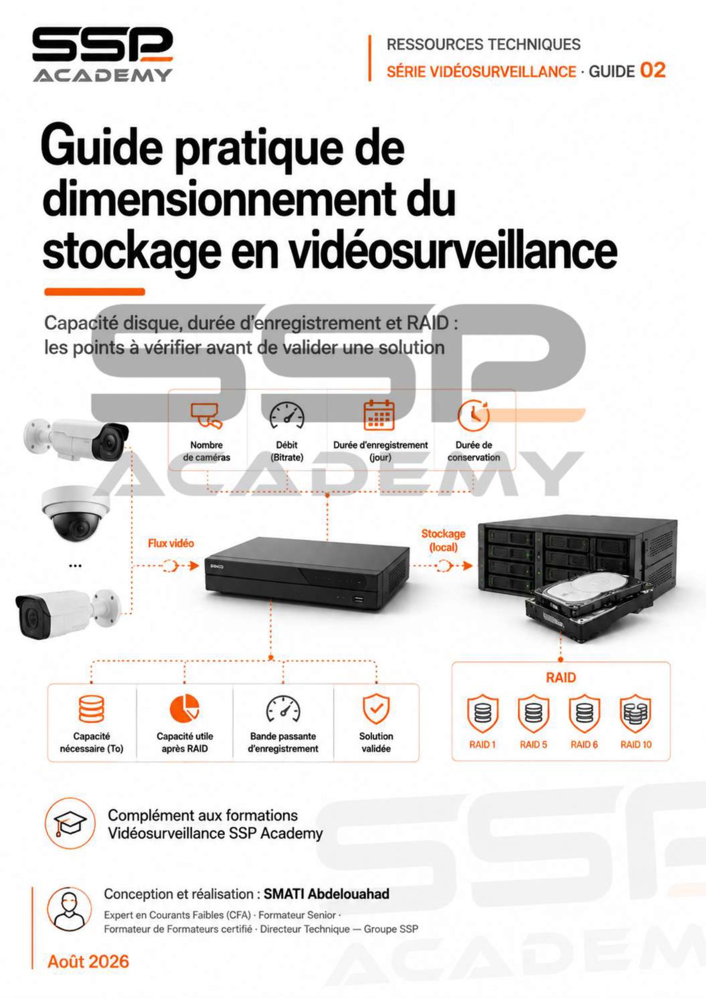 Guide pratique de dimensionnement du stockage en vidéosurveillance — page 1