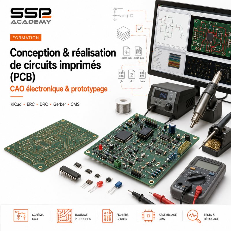 Conception & réalisation de circuits imprimés (PCB)
