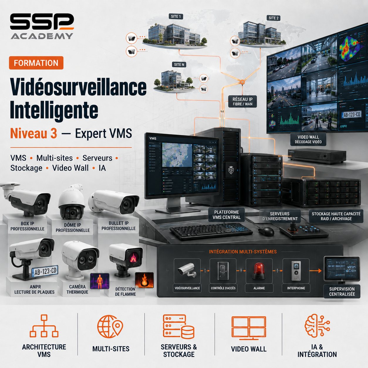 Vidéosurveillance Niveau 3 – Expert VMS