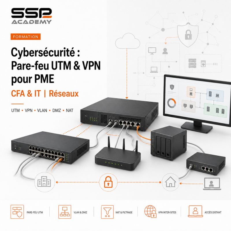 Cybersécurité : Pare-feu UTM & VPN pour PME