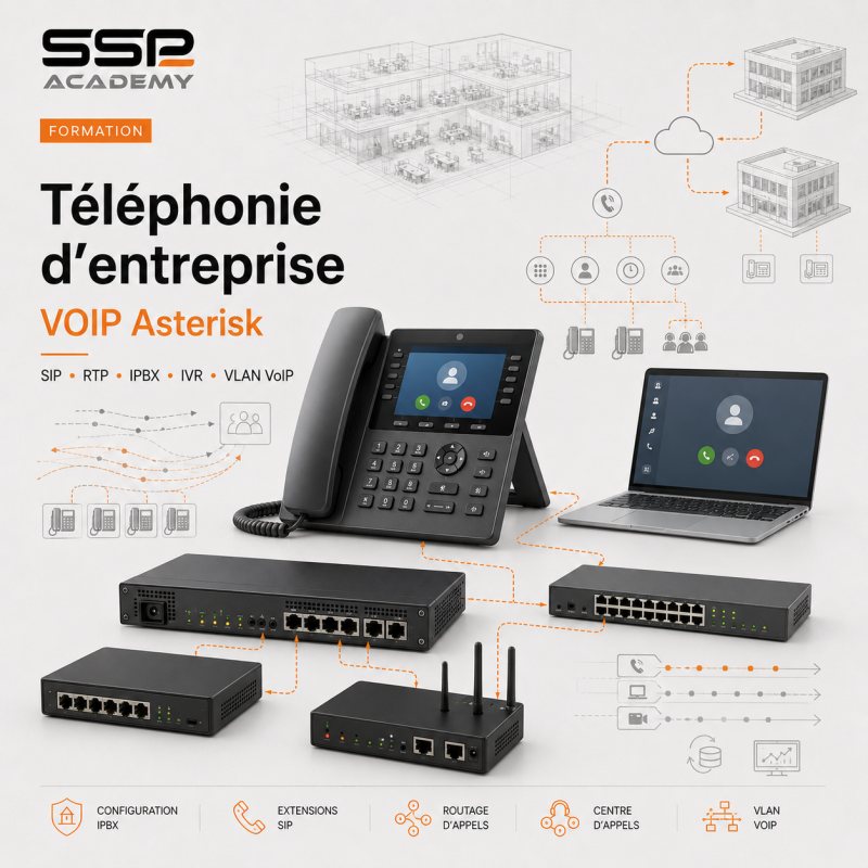 Téléphonie d'entreprise (VOIP Asterisk)